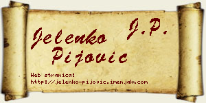 Jelenko Pijović vizit kartica